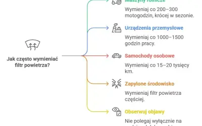 Filtr powietrza diesel: Co ile km wymiana? Sprawdź objawy i koszty