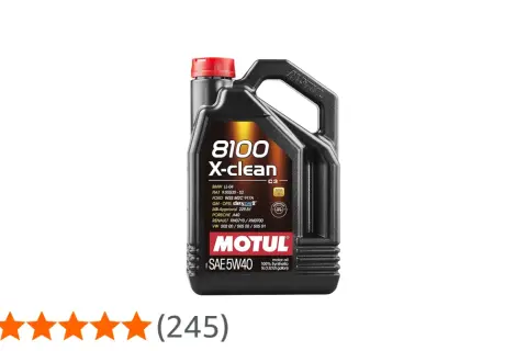 Czarna bańka oleju silnikowego Motul 8100 X-clean SAE 5W40.