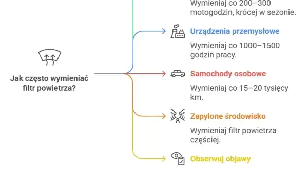 Filtr powietrza diesel: Co ile km wymiana? Sprawdź objawy i koszty