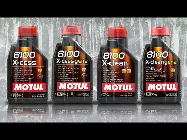 Motul 8100 X-cess vs X-clean comparison